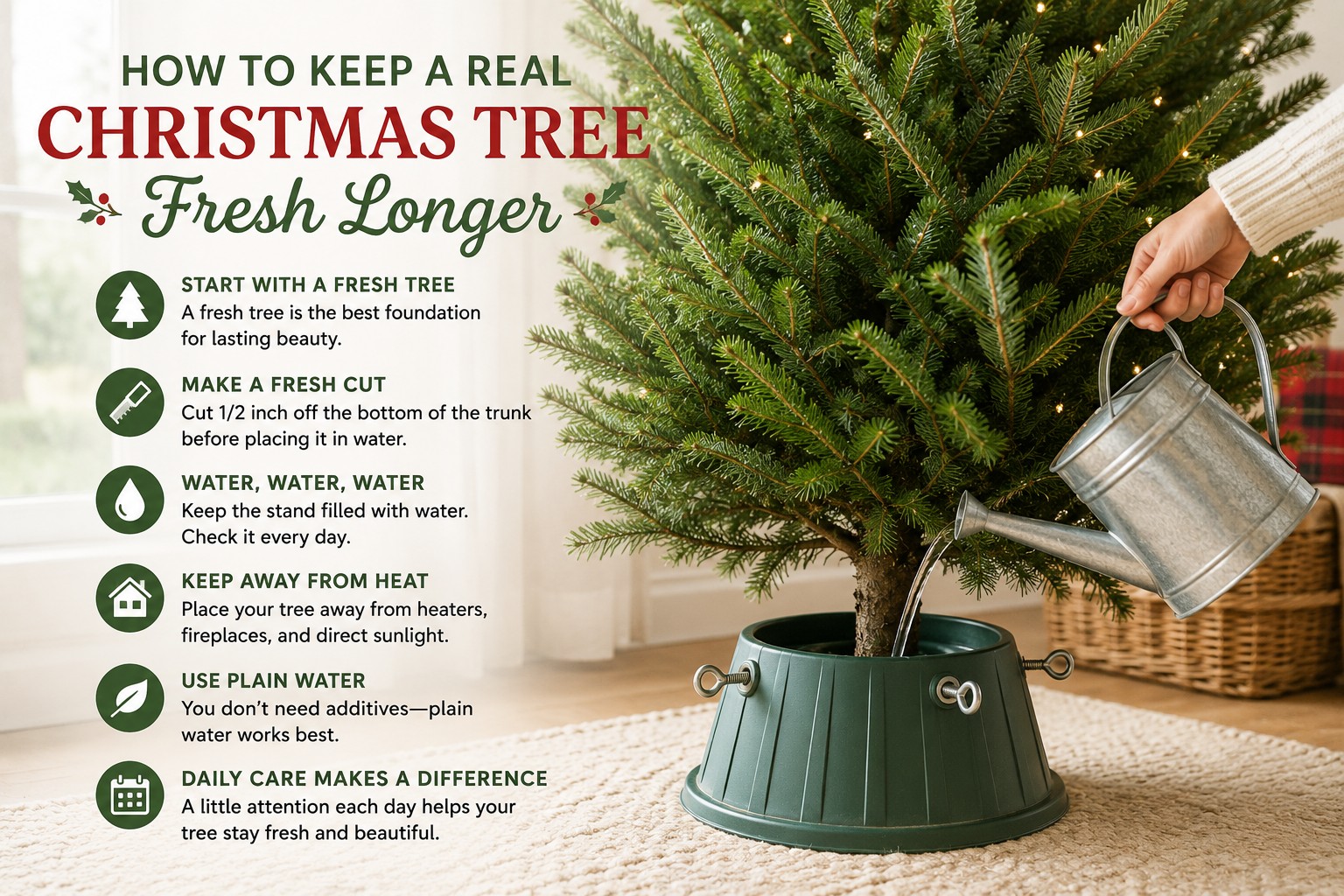 How to Keep a Real Christmas Tree Fresh Longer How to Keep a Real Christmas Tree Fresh Longer