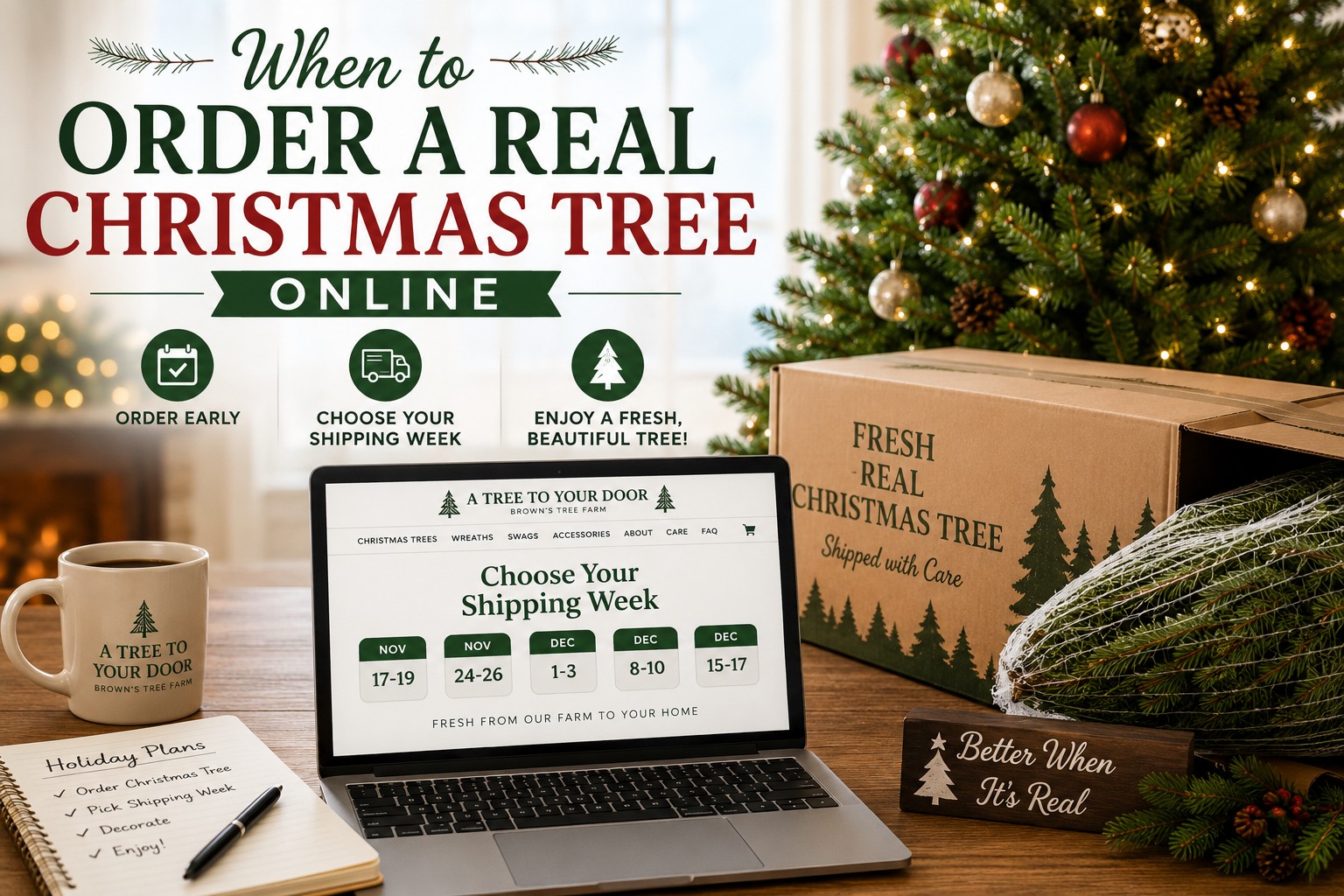 When to Order a Real Christmas Tree